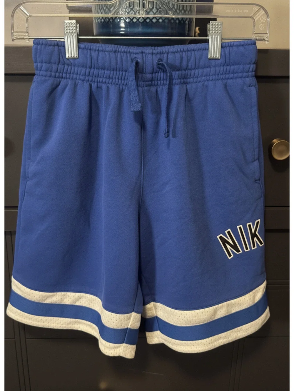 Nike Air Blue Athletic Shorts with White Trim